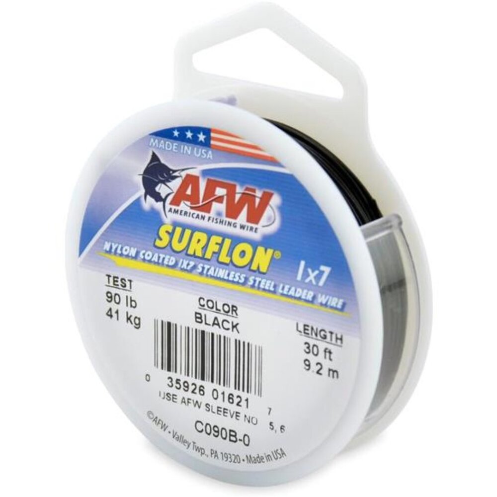Fishing Wire Surflon Nylon Coated 1x7 Stainless Steel Leader Wire 1000ft